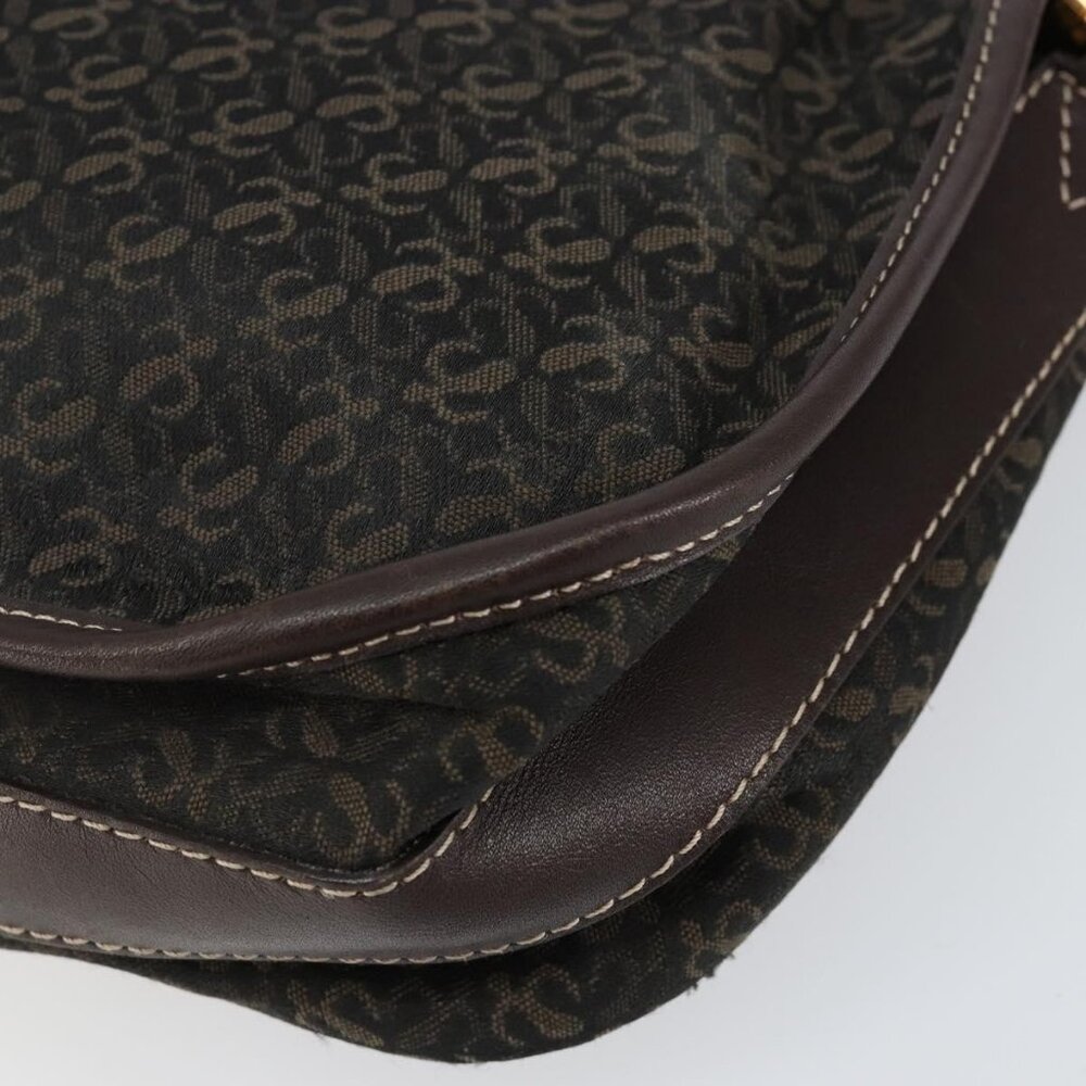Authentic LOEWE Anagram Shoulder Bag Canvas Brown Gold - Picture 7 of 16